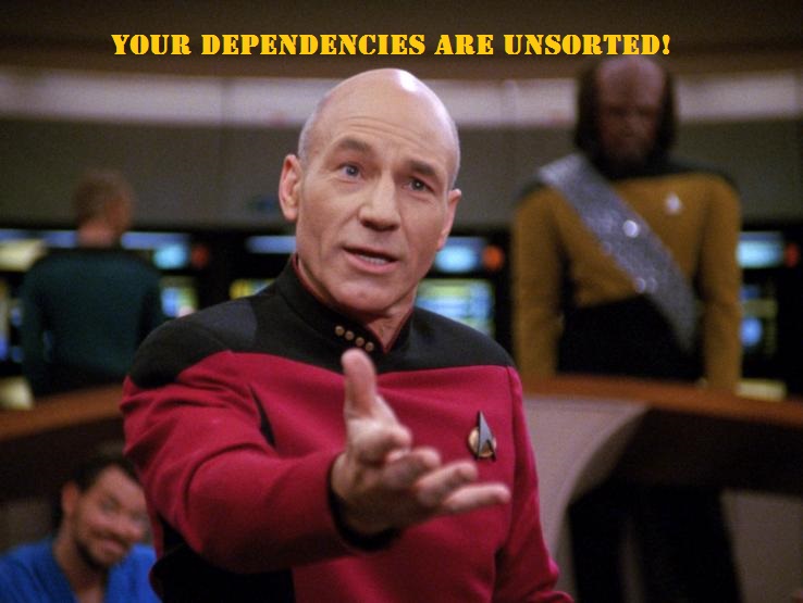 Captain Picard Unsorted Dependencies